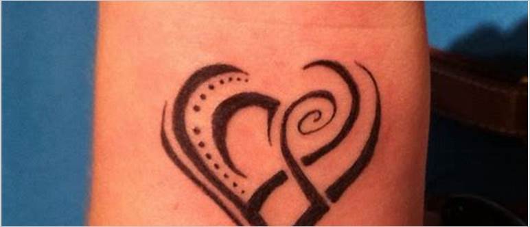 Men s heart tattoo